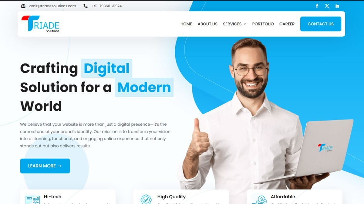 Web Designing and Development in Hoshiarpur- Triade Solutions